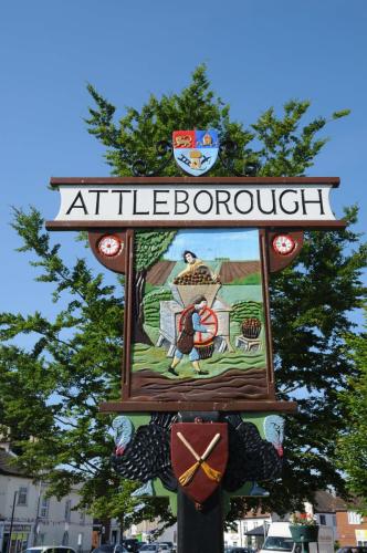 Village sign, Attleborough, Norfolk