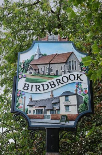 Village sign, Birdbook, Essex