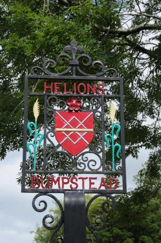 Village sign, Helions Bumpstead, Essex