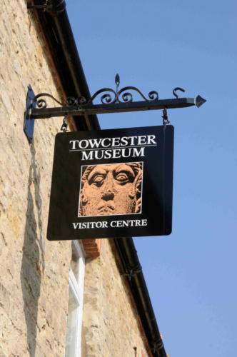 Towcester Museum sign, Towcester